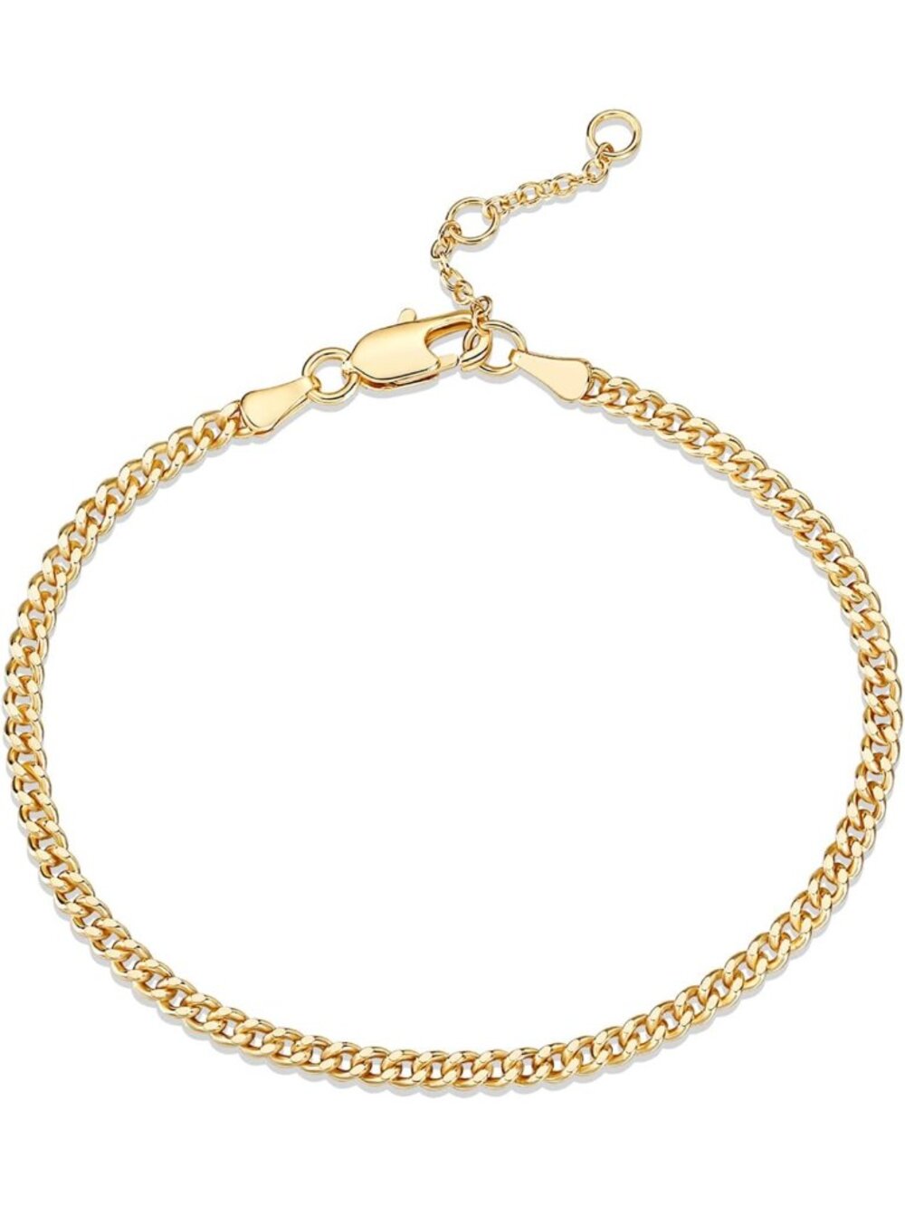 14K Gold Plated Adjustable Chain Bracelet Stack for Women - Trendy Jewelry
